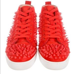 Red spike Christian  louboutin  sneaker